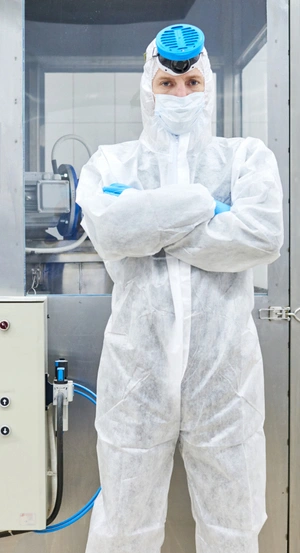 confident factory worker standing protective clothing 2 1